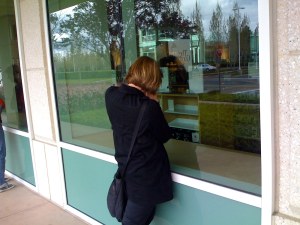 Me and my jacket visit Apple world headquarters in Cupertino, California.