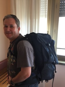 Has pack, will travel.